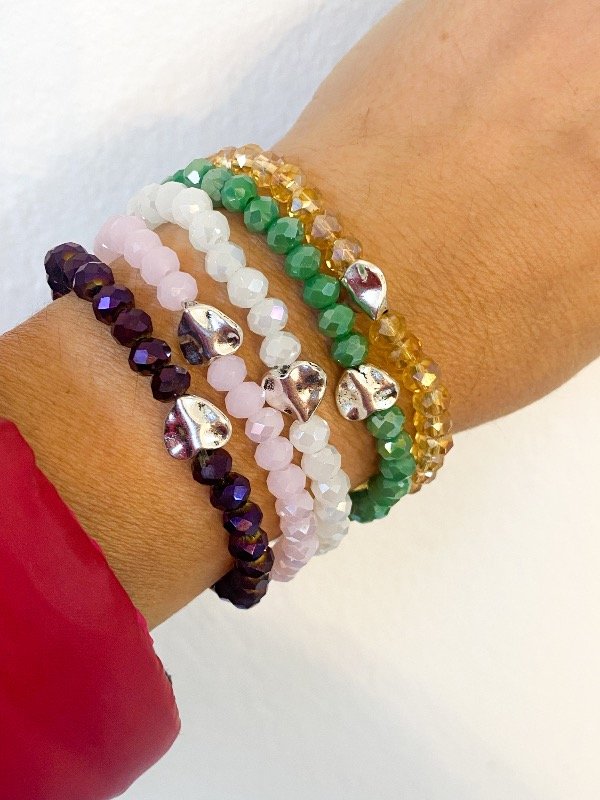 Producto - Pulsera cristal 6 Plata