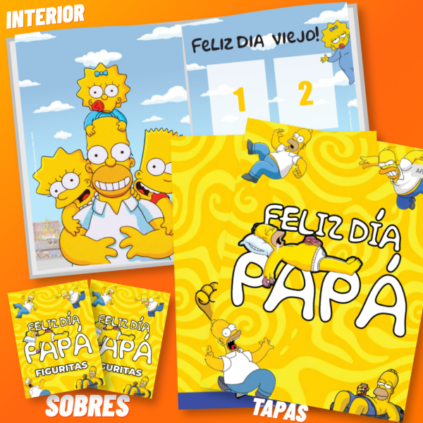 Producto - ALBUM DE FIGURITAS - LOS SIMPSONS - HOMERO - (4 USD)