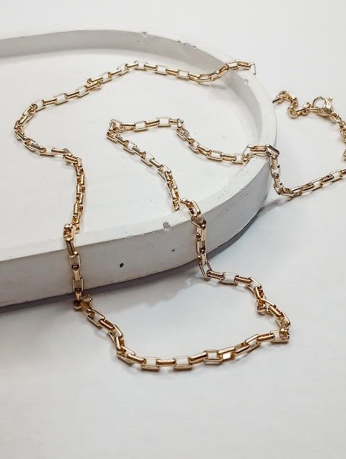 Producto - Cadena UNNA - Acero dorado - 60 cm
