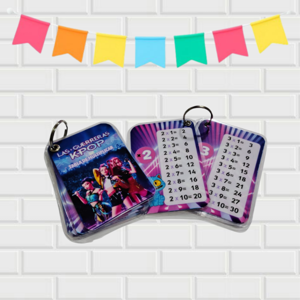 Producto - Llavero Tablas de Multiplicar