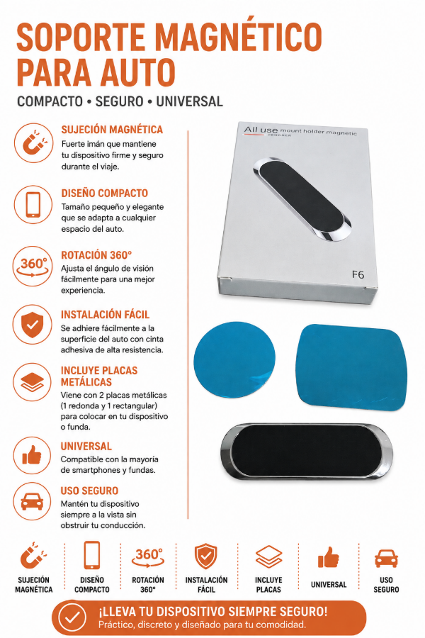 Producto - Soporte celular barra magnético