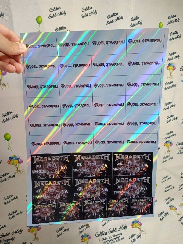 Producto - PLANCHA ESCOLAR CON VINILO HOLOGRAFICO PERSONALIZADO