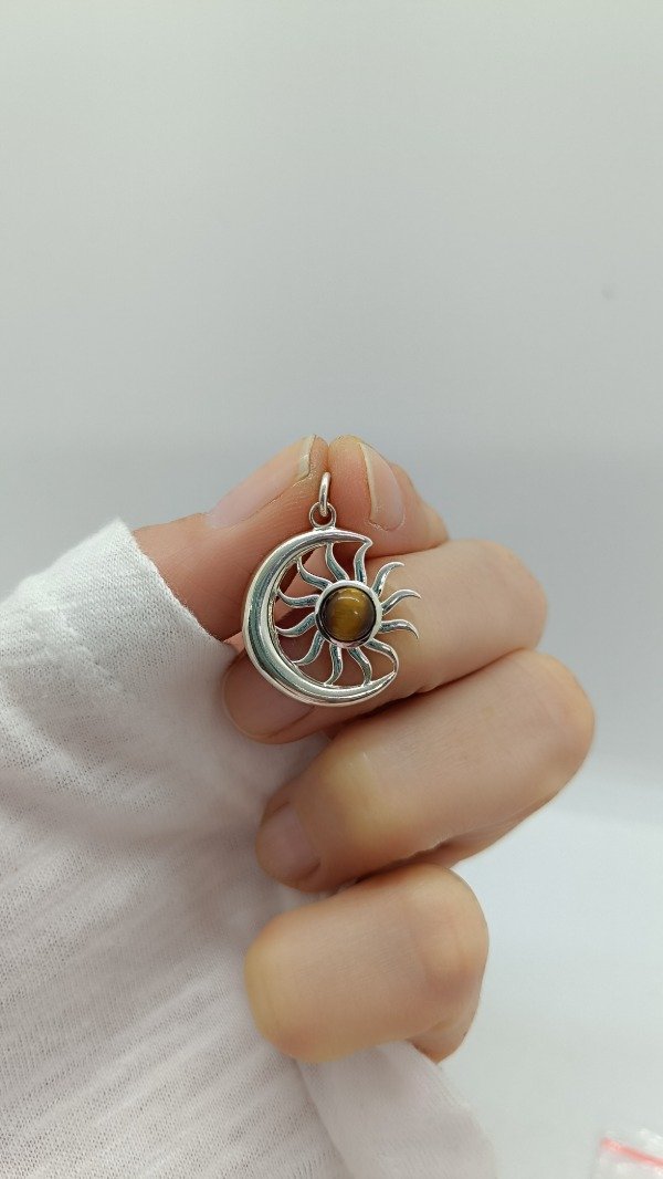 Producto - Sol y Luna con "ojo de tigre"