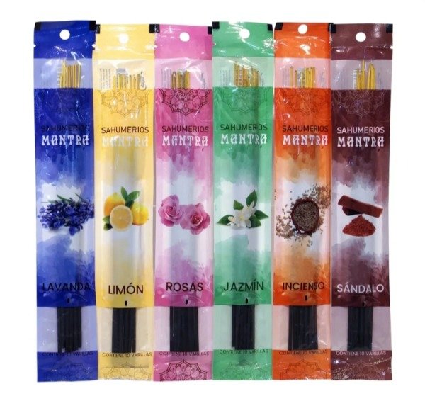 Producto - Sahumerios Pouch Mantra importado x10 paquetes