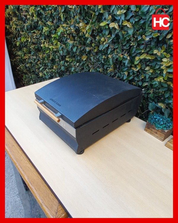 Producto - Parrilla eléctrica portátil  Tromen Angus E360 con tapa de acero inoxidable - 1