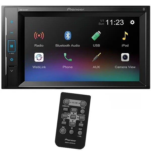Producto - Pioneer Receiver Dmh A245bt De 6.2 Con USB Bluetooth Rádi...