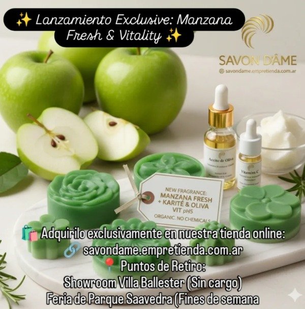 Producto - Jabón Glicerina. Manzana Fresh