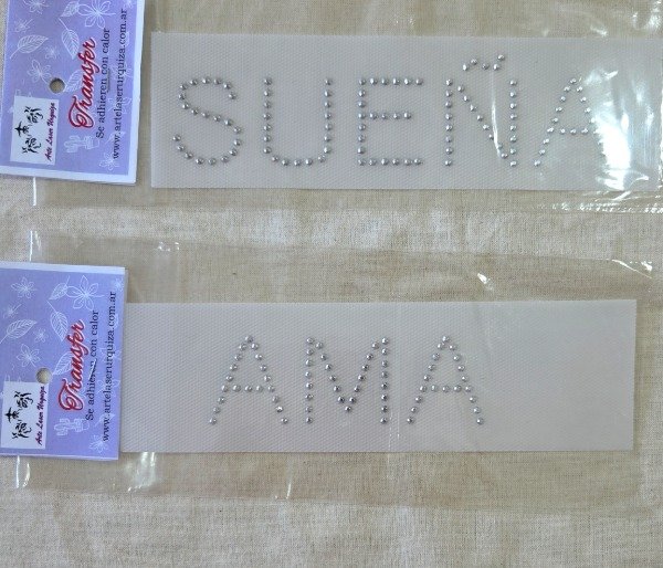 Producto - Transfer Glow palabras