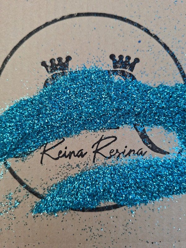 Producto - Glitter en polvo holografico celeste
