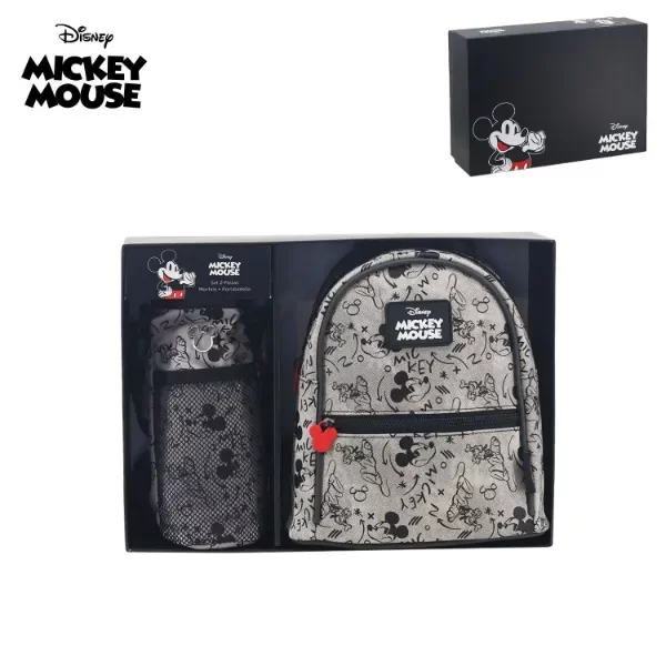 Producto - Box Mochila p/botella Disney Mickey gris y negra 71-2000041