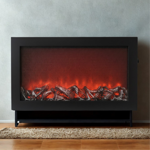 Producto - Chimenea Eléctrica Deco 61x27 con rejilla por delante