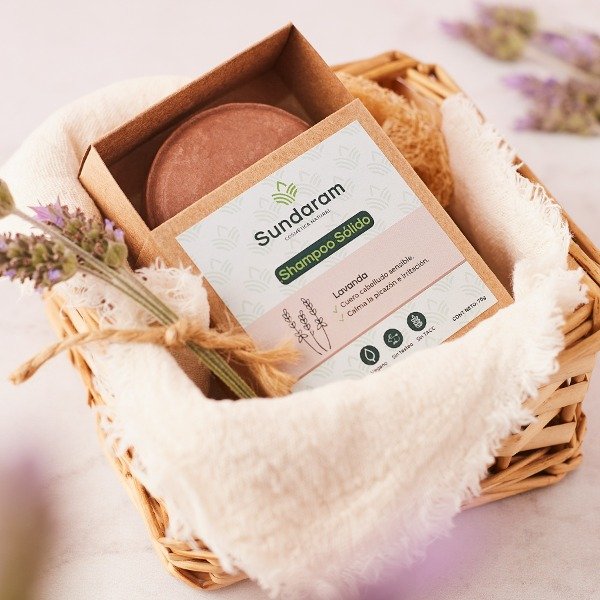 Producto - Shampoo sólido para cuero cabelludo sensible con Lavanda - 90g