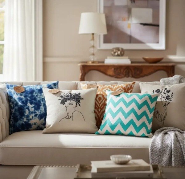Producto - Combo X3 Almohadones Decorativos Funda Desmontable y relleno 40x40