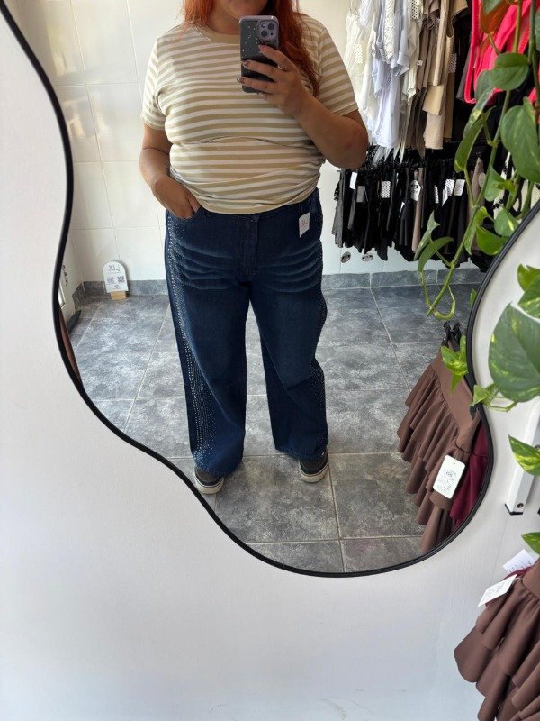 Producto - Wide Leg strass Azul