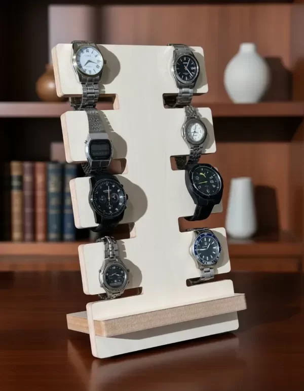Producto - Porta Relojes Soporte Expositor Madera - 8 Relojes - 1