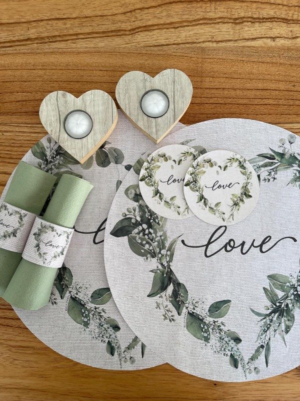 Producto - Porta Vela Corazón En Madera Mdf Incluye Velita - 1