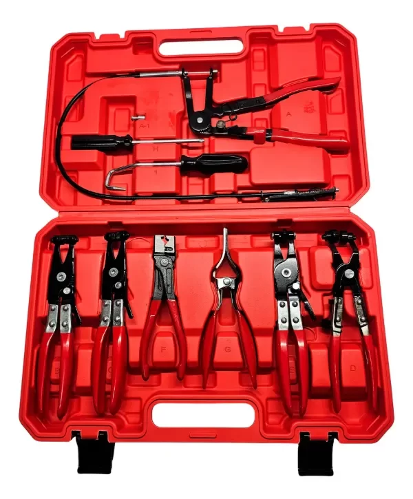 Producto - Juego Pinzas Saca Abrazaderas 9 Pcs Mecanica Auto 130100