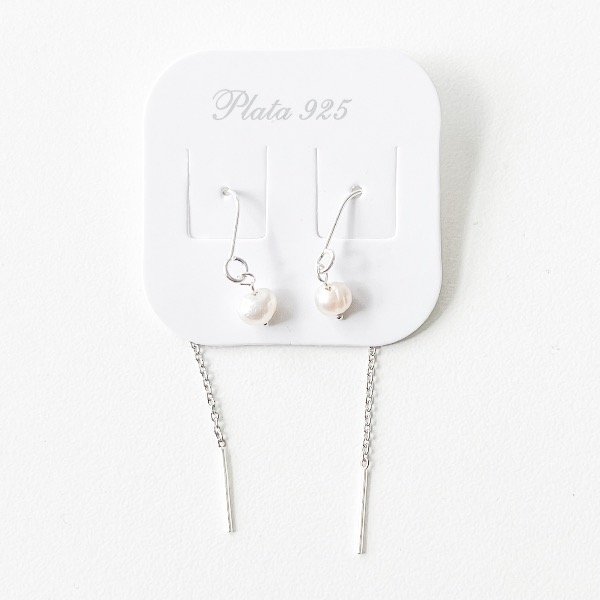 Producto - Aros Aguja Perlitas