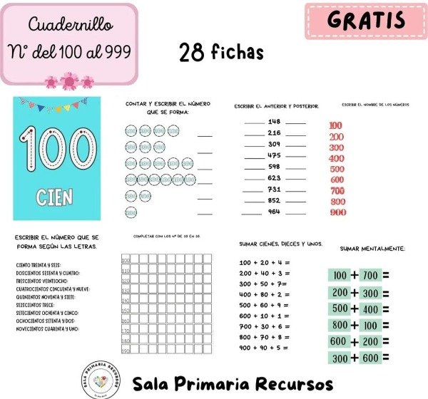Producto - Números hasta el 999