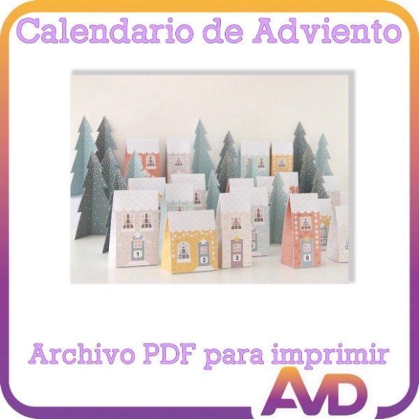 Producto - Calendario Adviento Para Imprimir - 0