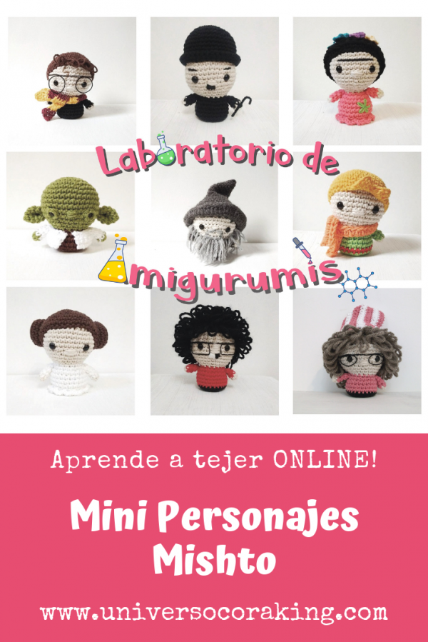 Laboratorio de Amigurumis - ONLINE - Mini Personajes - Universo Cora King