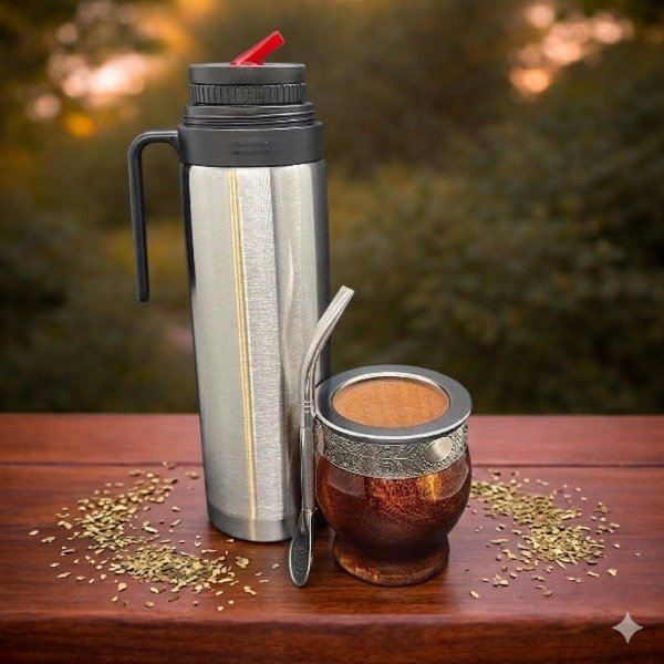 Producto - Imperial Algarrobo Claro grabado + Termo grabado + Bomb.