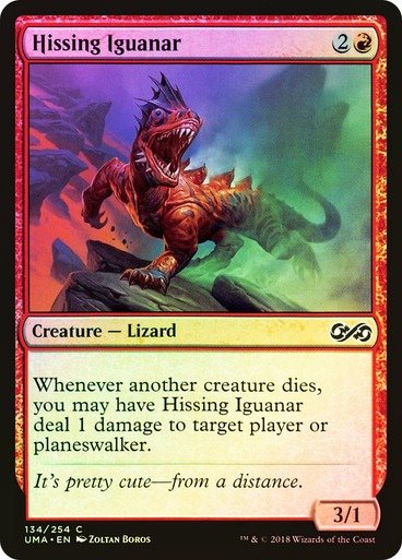 Producto - Hissing Iguanar Foil  Ultimate Masters