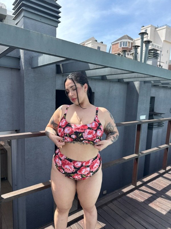 Producto - Top Luna flores coral