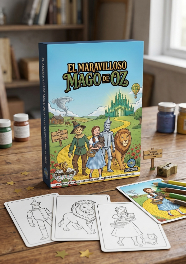 Producto - CARTICUENTOS PARA COLOREAR ED. EL MAGO DE OZ (CARTAS P/COLOREAR)