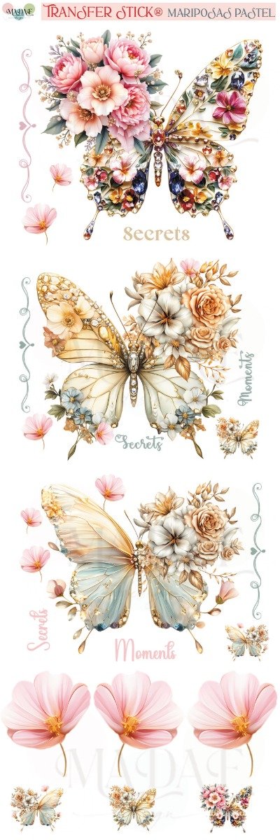 Producto - TRANSFER STICK MARIPOSAS PASTEL