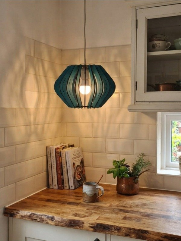 Producto - Lámpara colgante ACRUX / Verde Aqua