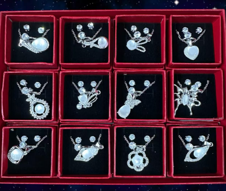 Producto - CAJA X12 SET COLLAR AROS Y ANILLO 23456 - 1