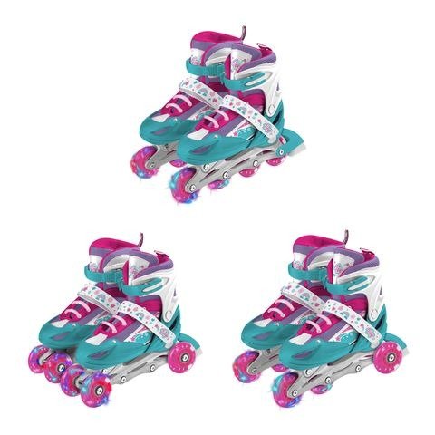 Producto - ROLLERS TINY 3 EN 1 CON LUCES EN CAJA 37X29X12CM TALLE 30 A 33