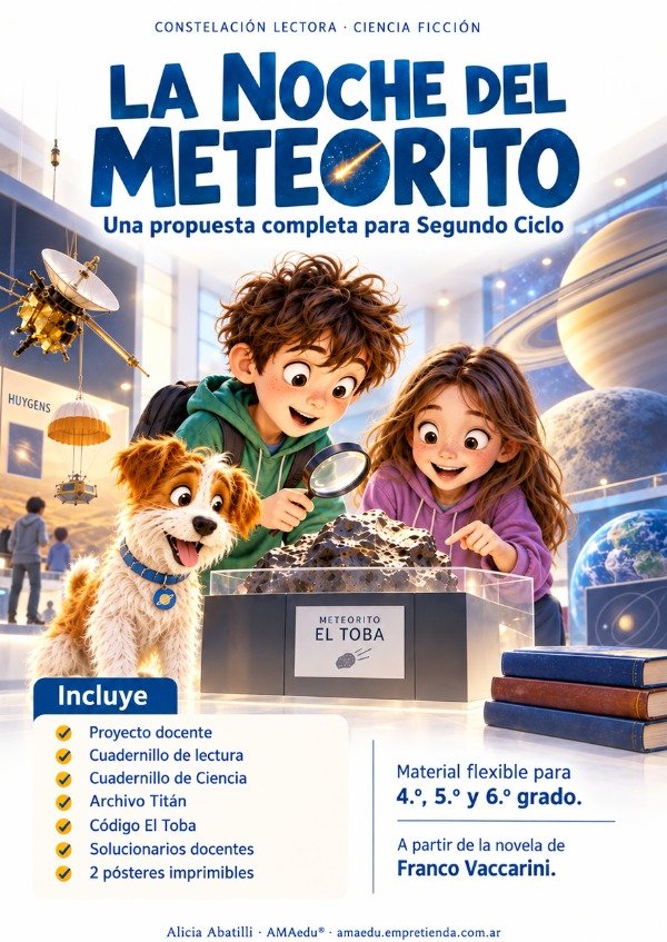 Producto - Lectura LA NOCHE DEL METEORITO (Ciencia Ficción, Segundo Ciclo) - 1