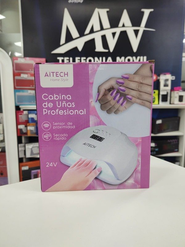 Producto - Cabina de Uñas Profesional UV Led 24v Desmontable Aitech AICU010100