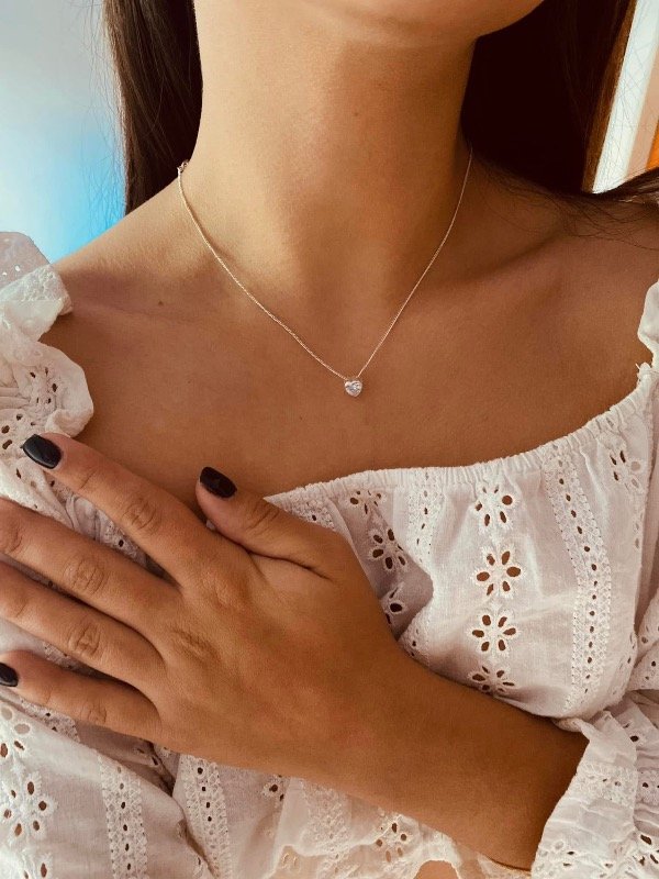 Producto - Conjunto de Plata 925 susanito corazón plateado