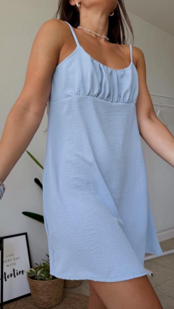 Producto - VESTIDO OLIVIA (CELESTE)