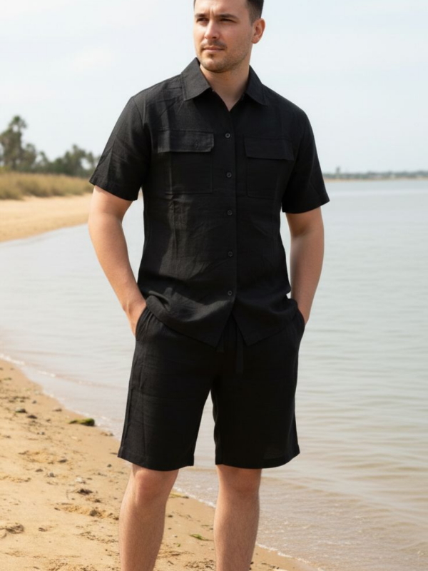 Producto - SET DE LINO NEGRO