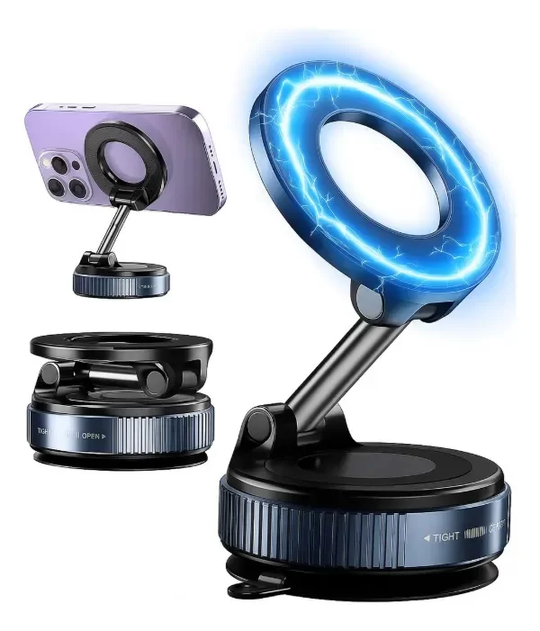 Producto - Soporte Magnético Para Celular Rotación 360  Auto Vidrio Madera Espejo