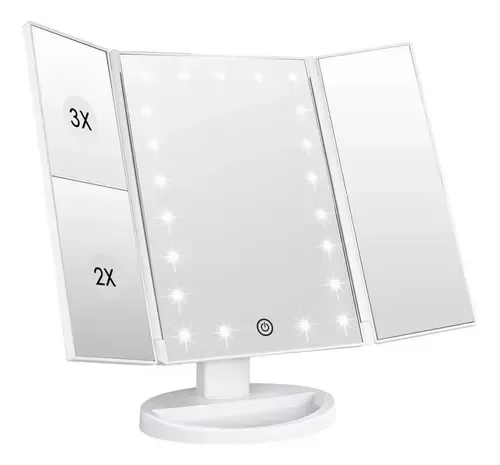 Producto - ESPEJO LED TRIPLE CON AUMENTOS