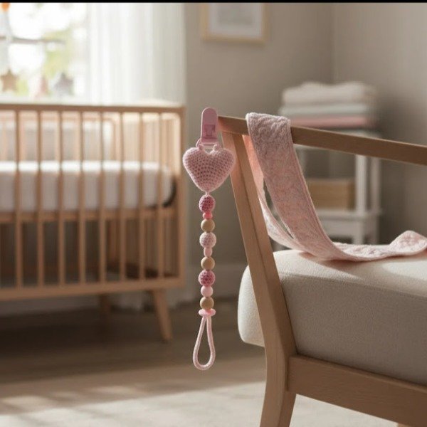 Producto - Porta chupetes bebas crochet