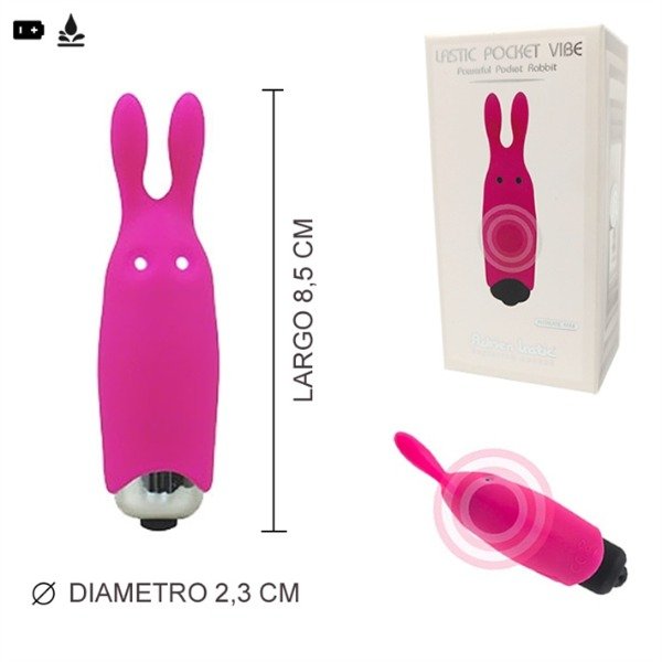 Producto - Vibrador Conejo Lastic de Bolsillo