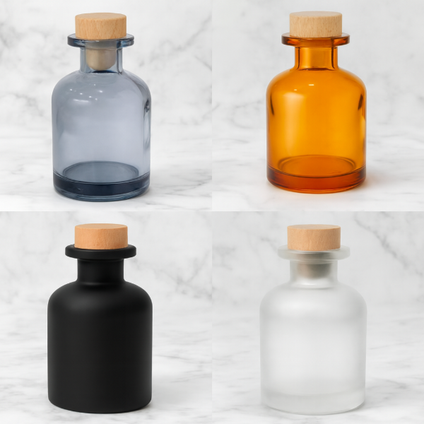 Producto - Frasco Difusor De Vidrio Con Tapa 90ml.