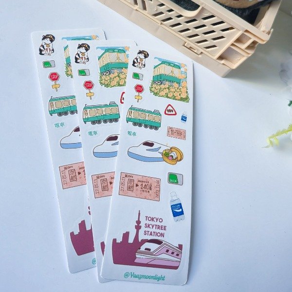Producto - Plancha Stickers Vinilo - Densha