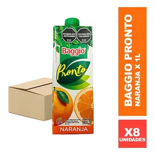 Producto - Baggio Jugo 1 Litro x 8 unidades (Seleccionar Sabor) - 0