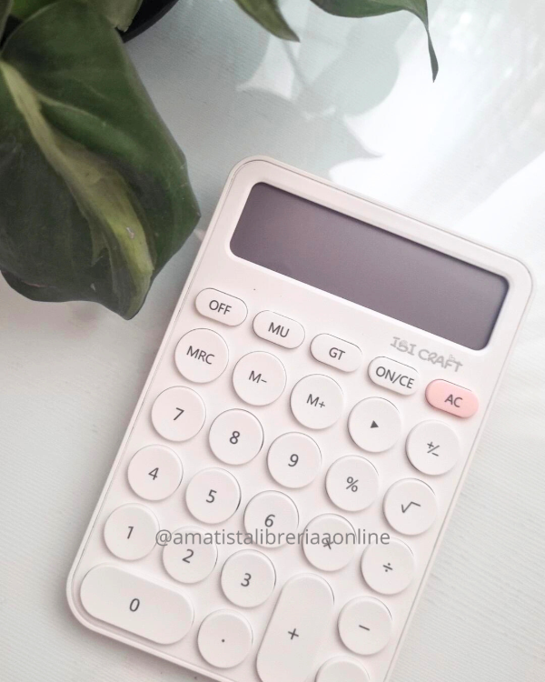 Producto - Calculadora Ibi Craft blanca
