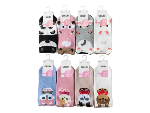 Producto - 3351 - Soquetes Dama Animalitos x Docena - 2
