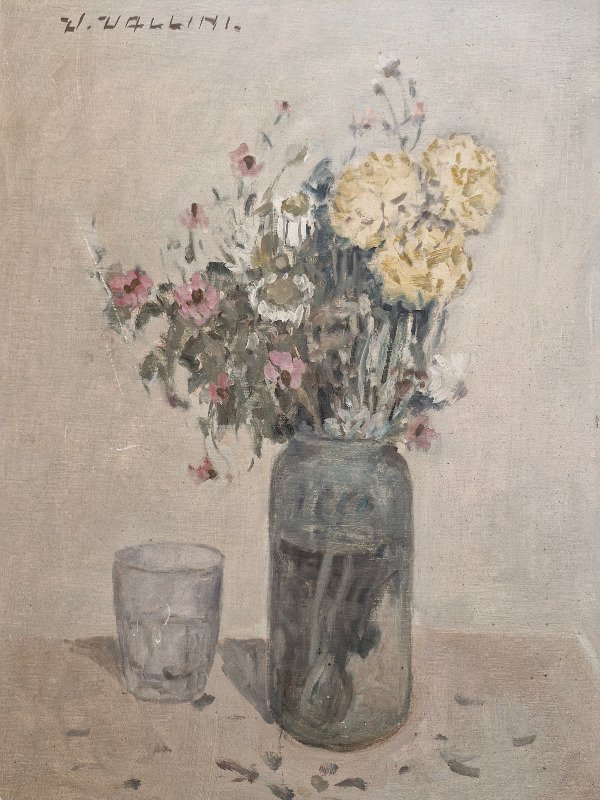 Producto - Vallini, Virgilio - Flores y vaso