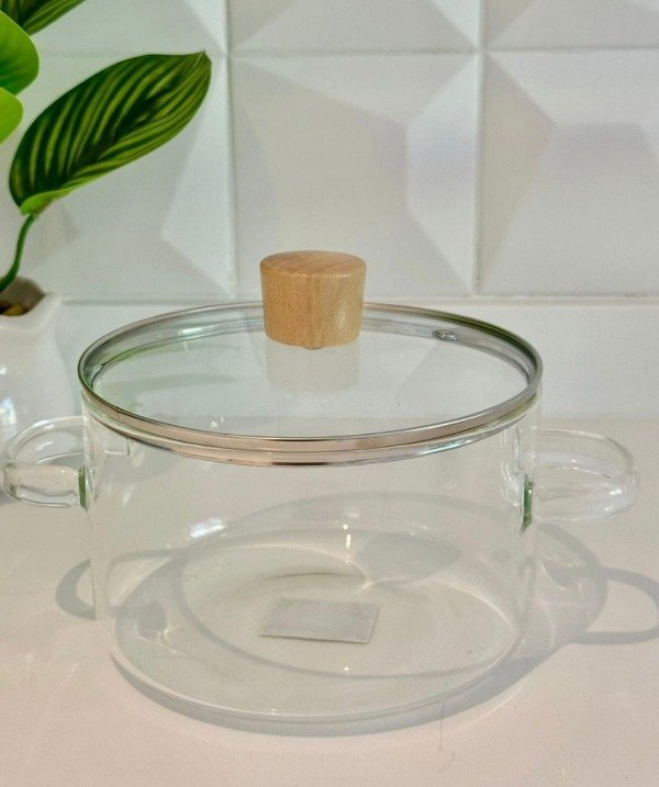 Producto - Olla de vidrio con tapa