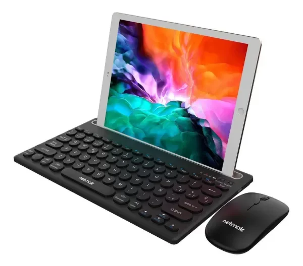 Producto - TECLADO + MOUSE 2,4GHZ / BT RECARGABLE NM KB654